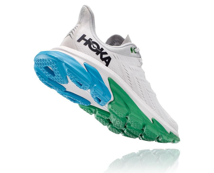 Hoka One One Mens Running Shoes - Clifton Edge - White - GMSQ74108
